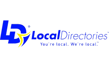 Local Directories logo featuring blue and yellow colors, representing community-focused services for local businesses and enhancing customer connections.