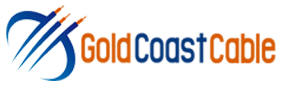 Gold Coast Cable logo featuring a stylized cable design and the brand name, representing network cabling and installation services for homes and businesses.